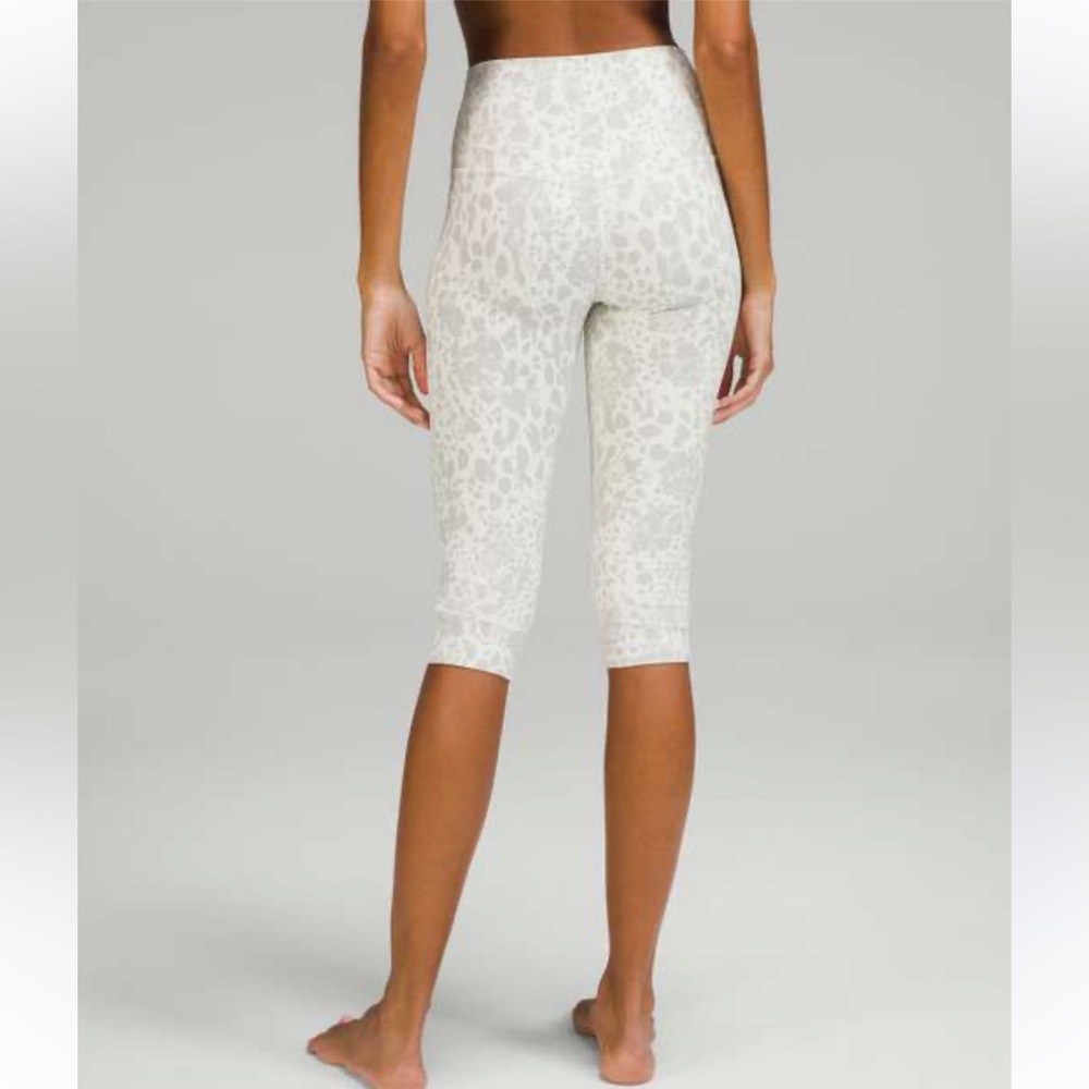 Athleta White Leopard Print Leggings